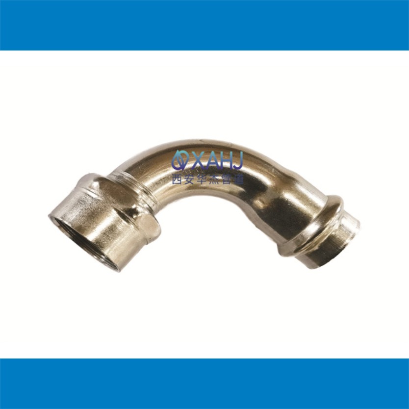 90°内丝弯头-双卡压